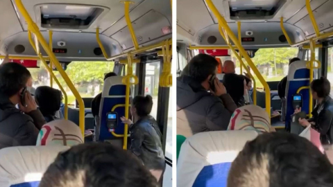 Bursa'da yolcu seçen minübüsçüye yolculardan ayar!