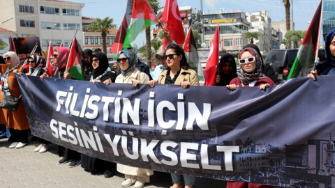 Karacabeyliler haykırdı; Gazze yalnız değildir