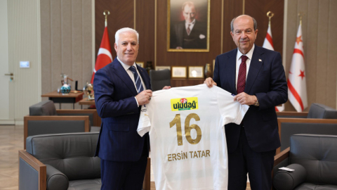 Başkan Bozbey’den KKTC Cumhurbaşkanı Ersin Tatar’a ziyaret