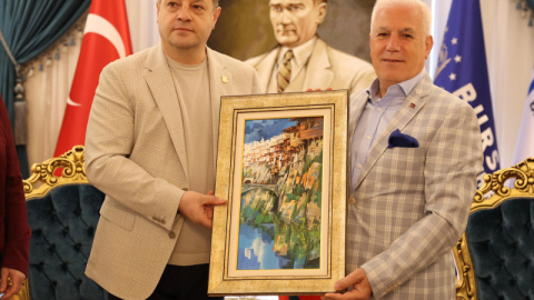 Kardeş şehir Tırnova’dan Başkan Bozbey’e ziyaret