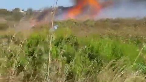 Bursa’da çalılık alanda yangın