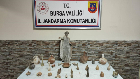Bursa’da tarihi eser operasyonu: Roma ve Bizans objeleri ele geçirildi