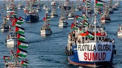 Adım adım Gazze'ye! Sumud Filosu yüksek riskli bölgede!