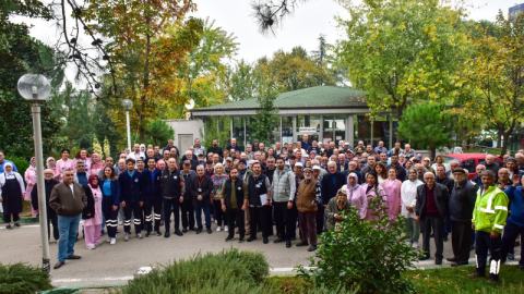 Deprem tatbikatı bu sefer huzurevinde idi...