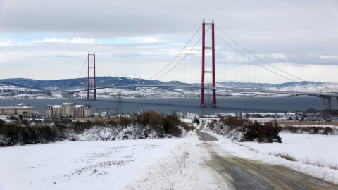 1915 Çanakkale Köprüsü’nde kartpostallık görüntüler