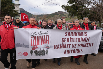 Sarıkamış şehitleri İçin Gürsu’da anma yürüyüşü