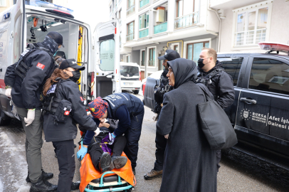 Bursa’da zorlu kış koşullarında hayat kurtaran müdahale