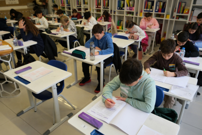 Şahinkaya’da Bursluluk Sınavı heyecanı yaşandı