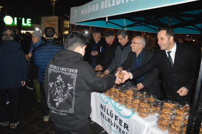 Nilüfer’de Kandil Gecesi simit ve dayanışmayla kutlandı