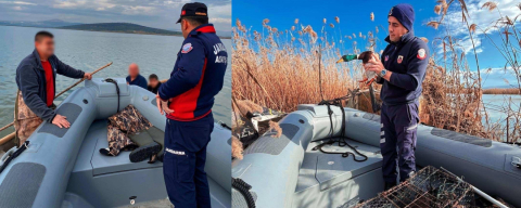 Bursa’da Uluabat Gölü’nde usulsüz avlananlara 431 bin TL ceza