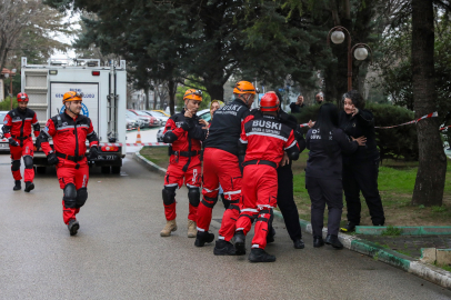 BUSKİ’de deprem ve yangın tatbikatıyla afet hazırlığı test edildi