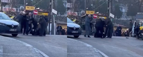 Bursa'da tekme tokat yol verme kavgası