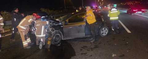 Gebze-Orhangazi-İzmir Otoyolu’nda zincirleme kaza