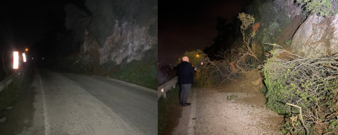 Mudanya’da yağış sonrası toprak kayması: Yol çift yönlü kapatıldı