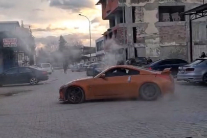 Lüks aracıyla drift attı! 140 bin TL ceza yedi