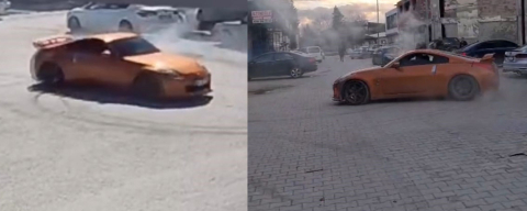 Lüks aracıyla drift attı! 140 bin TL ceza yedi