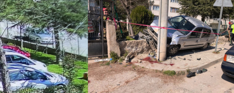 Bursa'da el freni çekilmeyen otomobil dede ve torunlarına çarptı: 1 ölü, 2 ağır yaralı