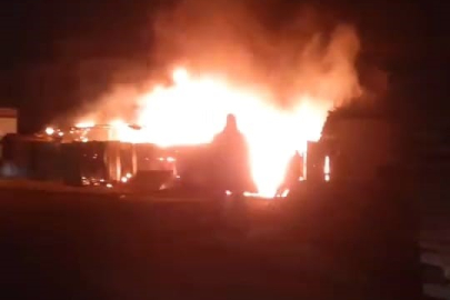 Bursa'da sahur vaktinde çiftlik yangını