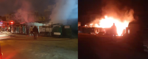 Bursa'da sahur vaktinde çiftlik yangını