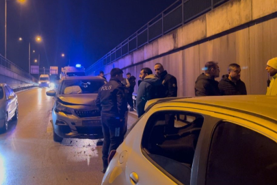 Bursa'da zincirleme kaza sonrası kavga!