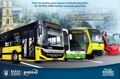 Bursa’da bayramda ulaşım ücretsiz