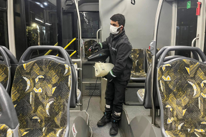 Bursa’da toplu taşıma araçlarında Bayram temizliği