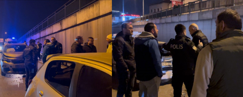 Bursa'da zincirleme kaza sonrası kavga!