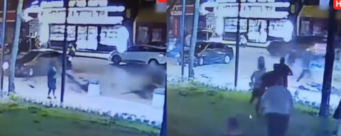 Bursa'da feci kaza: Motosikletli metrelerce sürüklendi