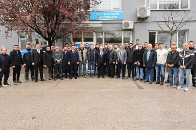 Başkan Bozbey’den bayramda BUSKİ personeline ziyaret