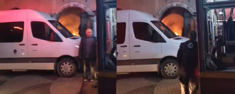 Bursa'da tarihi binada yangın!