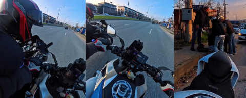 Bursa'da motosikletler çarpıştı! Bir anda şerit değiştirince...