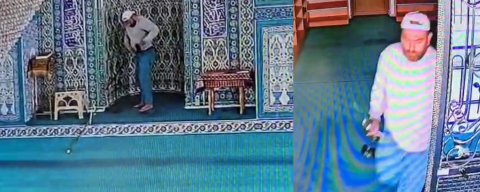 Bursa'da oltalı hırsız camiden mikrofon çaldı