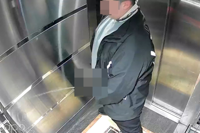 Asansöre tuvaletini yaptı, sipariş edilen pizzayı yedi! İşte böyle temizlettiler