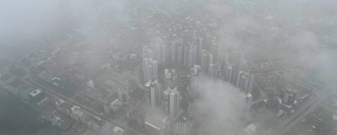 Bursa'nın üzerine sis çöktü