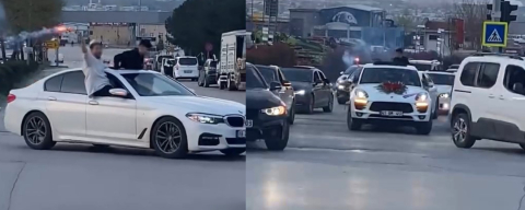 Bursa'da düğün konvoyuna 660 bin TL ceza