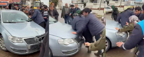 Küçük kıza çarpan sürücü aracını kalabalığın üzerine sürerek kaçtı