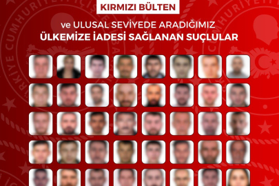 Yurt dışına kaçan 61 suçlu yakalanarak Türkiye’ye iade edildi