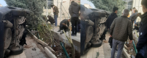 Drift atan sürücü kaldırımda yürüyen öğrencilere çarptı: 2 yaralı