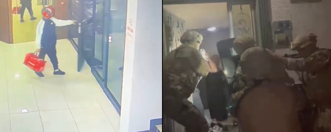 Kurye kılığıyla girdiler, silahla alıkoyup gasp ettiler! Özel Harekat kapıları koçbaşıyla kırdı