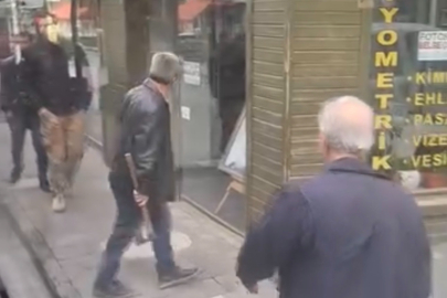 Trafikte baltalı dehşet