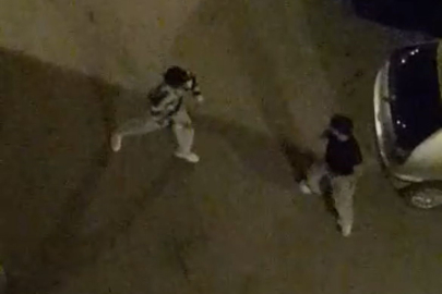 Sokak ortasında boks ringlerini aratmayan kavga