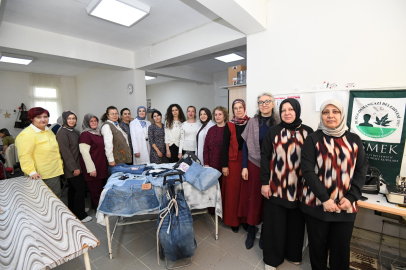 Atıl kumaşlar Osmangazi'de kadınların dokunuşuyla hayat buluyor