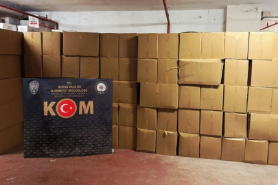 Bursa’da rekor kaçak makaron operasyonu! Milyonlarca ele geçirildi