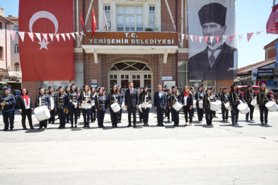 Yenişehir'de 19 Mayıs’ta Belediye Kadın Bandosu rüzgarı esti