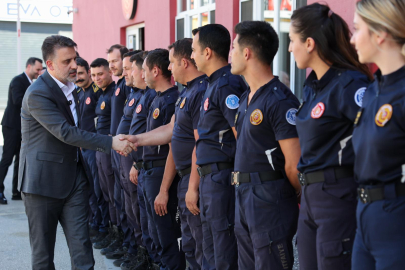 Başkan Vekili Şahin Biba’dan itfaiye ekiplerine Bayram ziyareti