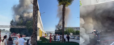 Bursa'da fabrika yangını!