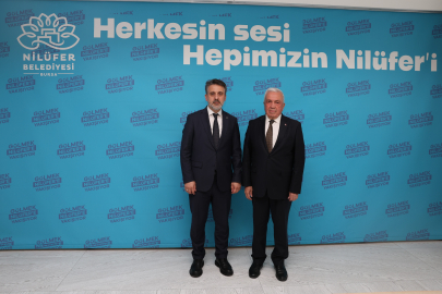 Başkan Özdemir Büyükşehir Başkan Vekili Şahin Biba'yı ağırladı