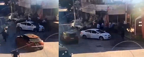 Trafikte "Önüne bak" dedi, ortalık savaş alanına döndü