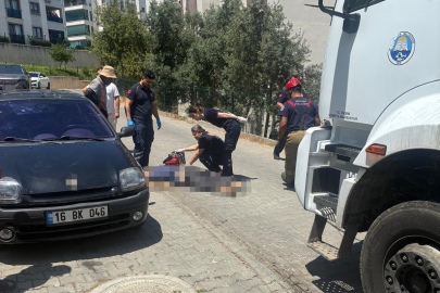 Çöp kamyonunun çarptığı yaşlı adam can verdi