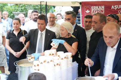 Başkan Aydın aşurenin bereketini Küplüpınar sakinleriyle paylaştı